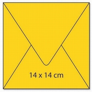 1 Vierkant enveloppe kleur 02 goudgeel