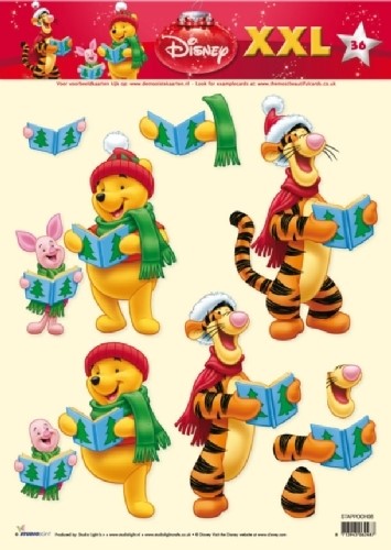 A4 Kerstknipvel Studio Light Disney Winnie the Pooh 36