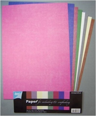 Joy! A4 Papierset 8011-0406 Fabric/linnen