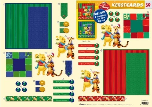 Studio Light Kerst CARDS-59 Winnie the Pooh