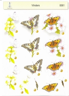 061 't Boekensteuntje 3D stappenvel vlinders condoleance