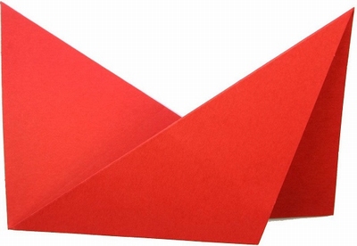 4 Neerzetkaart  Passe Partout driehoekjes rood