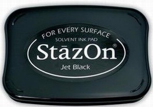 Stempelkussen StazOn 031 zwart