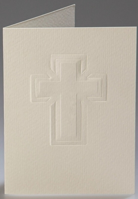 Romak stanskaart 257-21 Latijns kruis wit