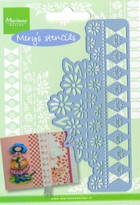 MD Mery's stencils MERY012 Daises