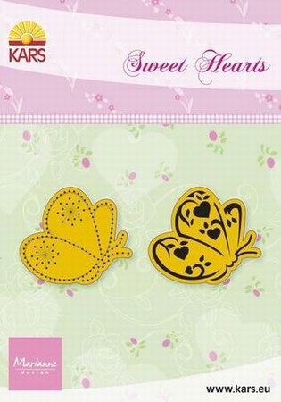 MD Stencil Sweet Hearts SH 9302 butterflies