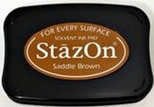 Stempelkussen StazOn 043 saddle brown/bruin
