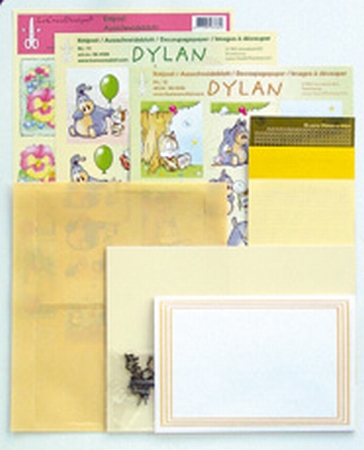 LeCreaDesign Sticker-O-Stitch Dylan 61.4444 kit Geel