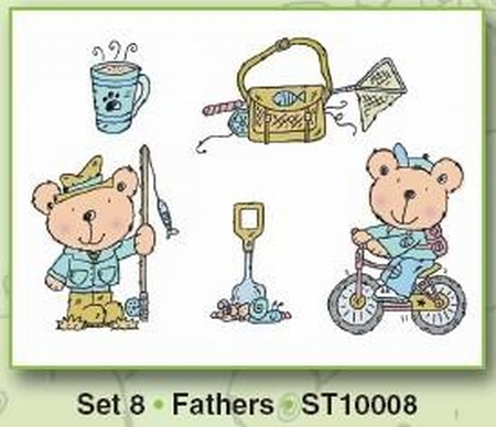 Clear stamps Card Deco Stampies ST10008 Stampies Fathers