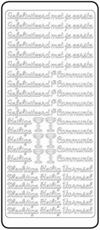 Sticker Peel-off 1713 Communie-vormsel
